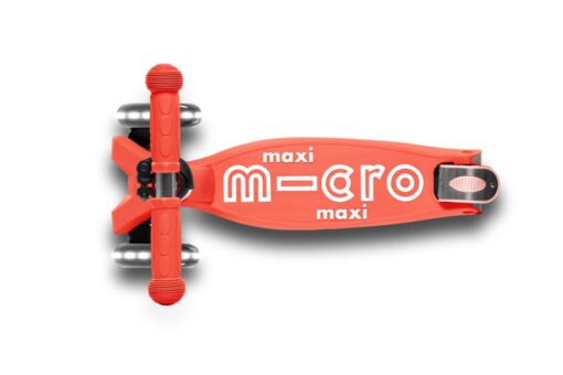Πατίνι Maxi Micro Deluxe Αναδιπλούμενο LED - Κοραλί - Image 4