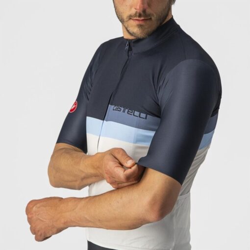 Castelli A Blocco Jersey - Savile Blue/China Blue-Azzurro - Image 3