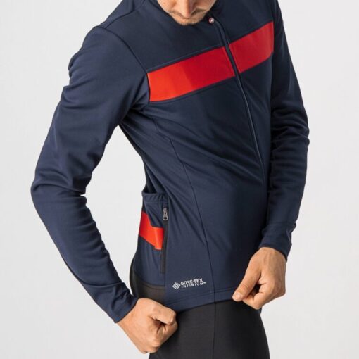 Castelli Paddoppia 3 Jacket - Savile Blue / Red Reflex - Image 3