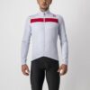 Castelli Puro 3 Jersey FZ - Silver Gray/Red Reflex