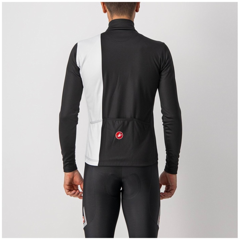 Castelli Traguardo Jersey FZ - Light Black/White - Image 2