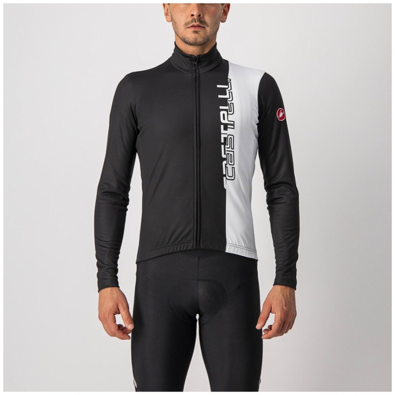Castelli Traguardo Jersey FZ - Light Black/White