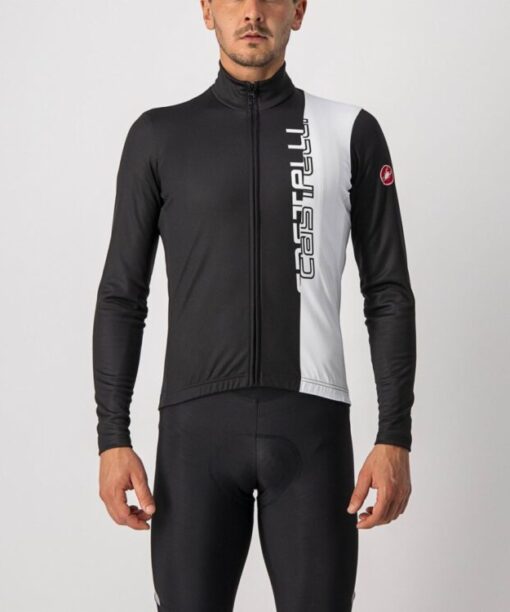 Castelli Traguardo Jersey FZ - Light Black/White