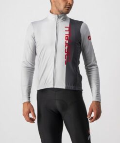 Castelli Traguardo Jersey fz - Silver Gray/Dark Gray