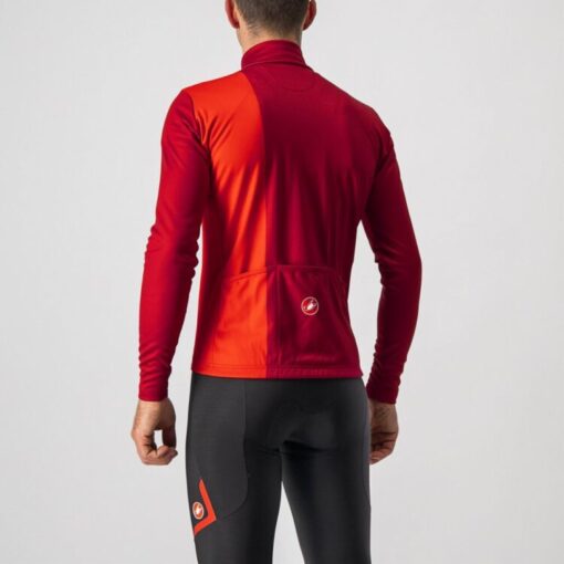 Castelli Traguardo Jersey FZ - Pro Red/Red - Image 2