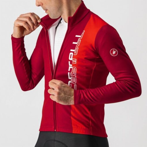 Castelli Traguardo Jersey FZ - Pro Red/Red - Image 3