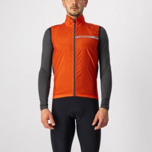 Castelli Squadra Stretch Vest - Fiery Red/Dark Gray