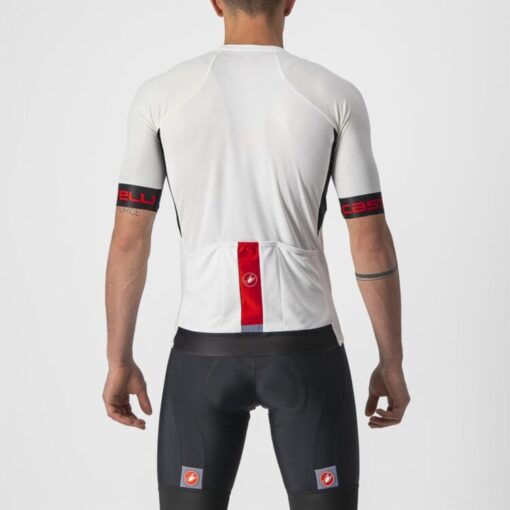 Castelli Entrata Vi Jersey - Ivory/Light Black-Red - Image 2