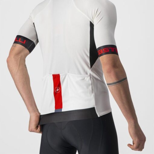 Castelli Entrata Vi Jersey - Ivory/Light Black-Red - Image 3