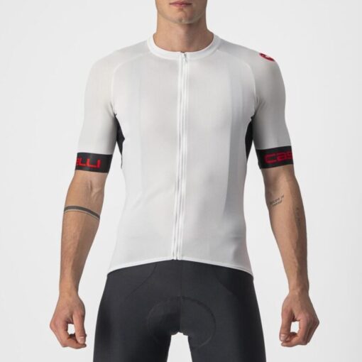 Castelli Entrata Vi Jersey - Ivory/Light Black-Red