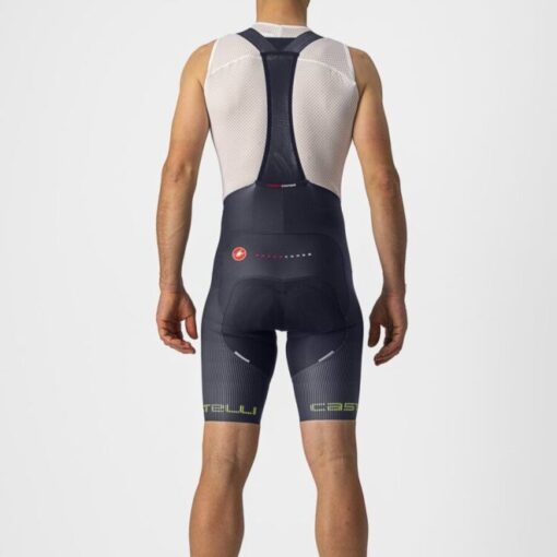 Castelli Free Aero Rc Bibshort - Savile Blue/Electric Lime - Image 2