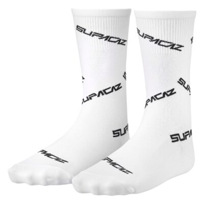 Supacaz SupaSox Twisted Sock - White