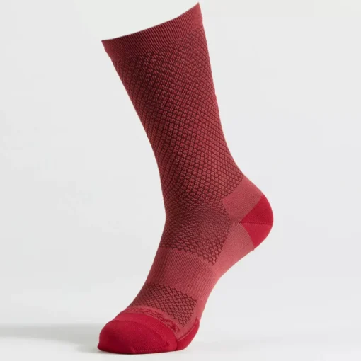 Specialized Hydrogen Vent Tall Socks - Maroon - Image 2