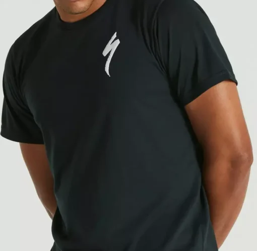 Specialized Logo Tee Short Sleeve T-Shirt – Black - Image 3