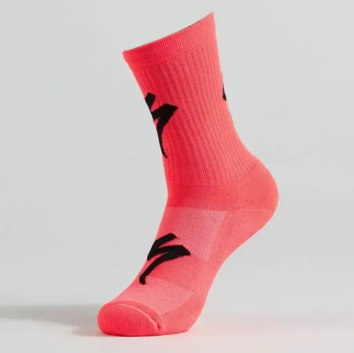 Specialized Techno MTB Tall Logo Socks - Imperial Red - Image 2