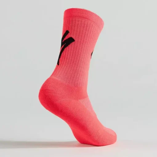 Specialized Techno MTB Tall Logo Socks - Imperial Red