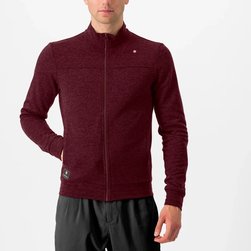 Castelli Vigorelli Track Jacket - Deep Bordeaux