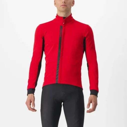 Castelli Entrata Jacket - Red/Black Light Black