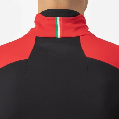 Castelli Entrata Jacket - Red/Black Light Black - Image 4