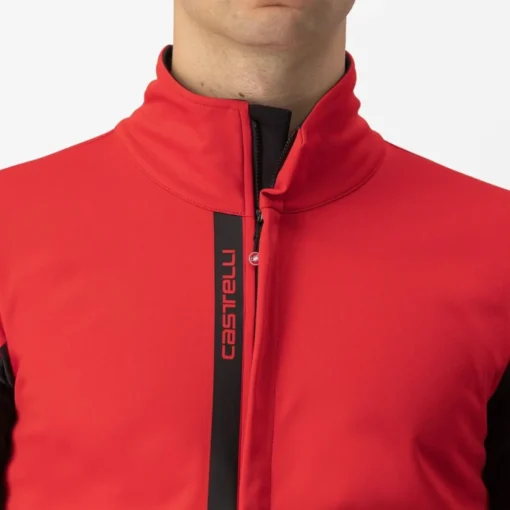 Castelli Entrata Jacket - Red/Black Light Black - Image 5