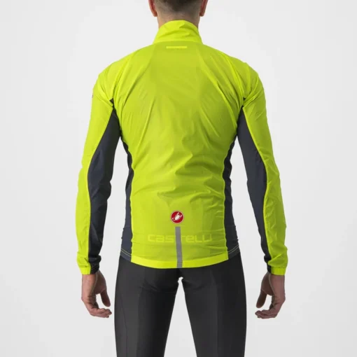 Castelli Squadra Stretch Jacket – Electric Lime/Dark Gray - Image 2