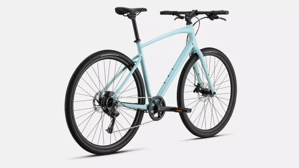 Specialized Sirrus X 1.0 - Gloss Sea Foam / Dune White Reflective - Image 3