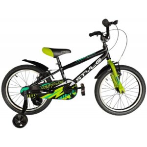 Παιδικό ποδήλατο 16" Style Sporty V-Brake - Μαύρο/Πράσινο