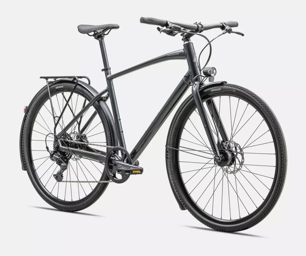 Specialized Sirrus X 2.0 EQ - Gloss Black Liquid Metal / Ashen Grey Reflective - Image 2