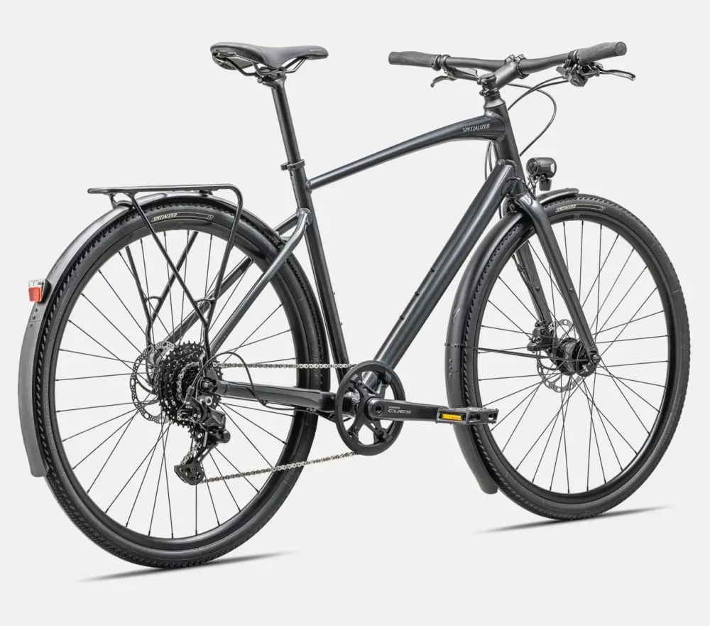 Specialized Sirrus X 2.0 EQ - Gloss Black Liquid Metal / Ashen Grey Reflective - Image 3
