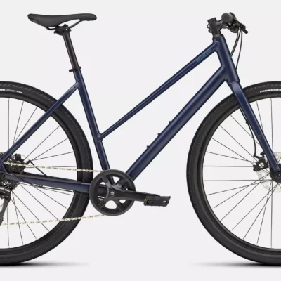 Specialized Sirrus X 1.0 Step-Through - Satin Deep Marine / Grey Blue Reflective