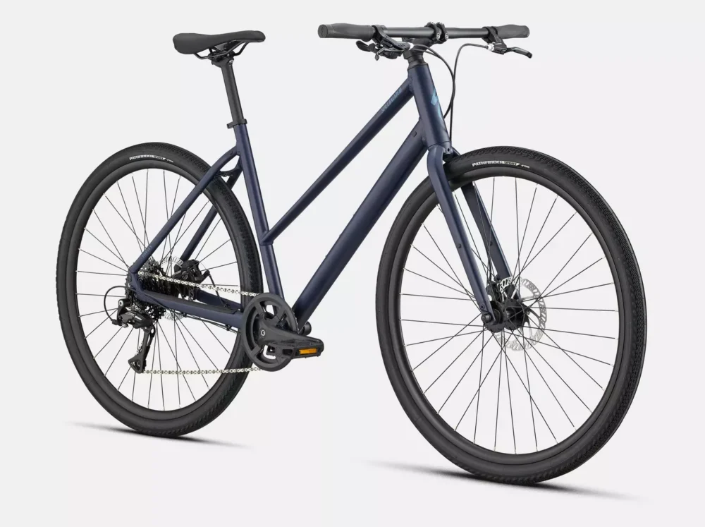 Specialized Sirrus X 1.0 Step-Through - Satin Deep Marine / Grey Blue Reflective - Image 2