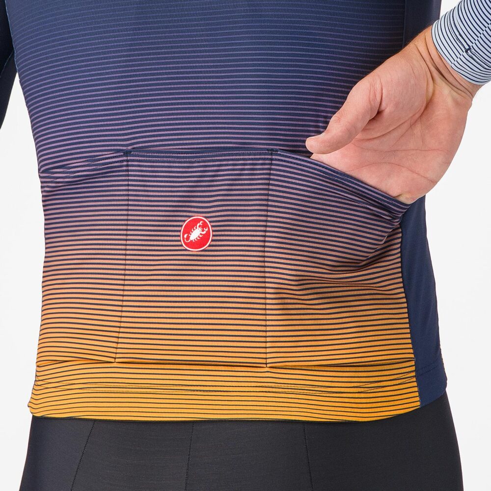 Castelli Apice Thermal Jersey - Belgian Blue/Vivid Orange-Wint - Image 5