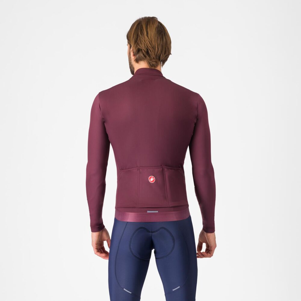 Castelli Espresso Thermal Jersey - Deep Bordeaux - Image 2