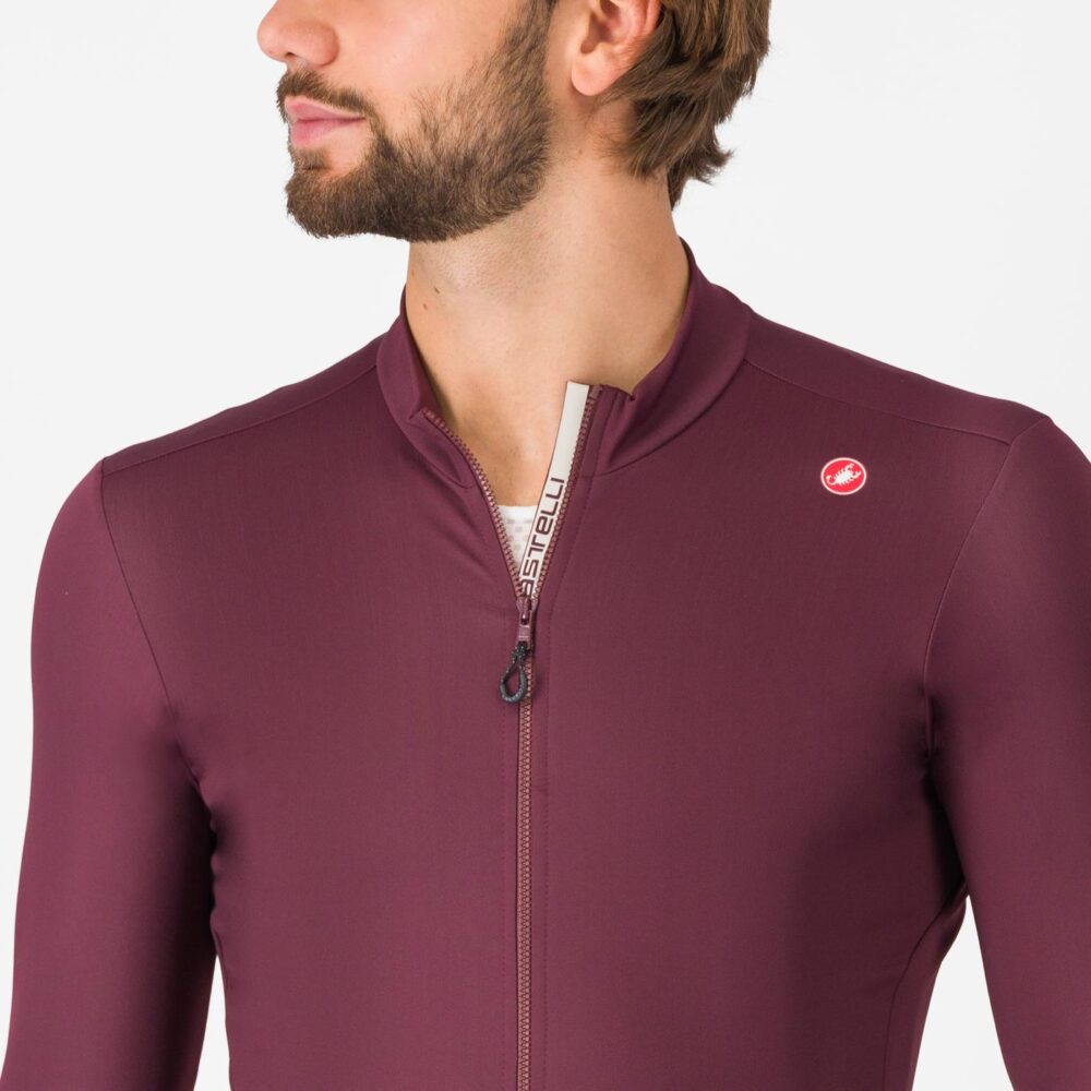 Castelli Espresso Thermal Jersey - Deep Bordeaux - Image 3