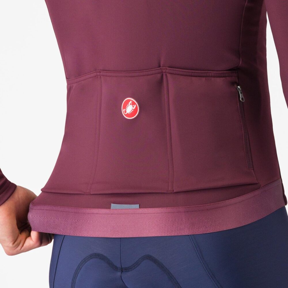 Castelli Espresso Thermal Jersey - Deep Bordeaux - Image 5