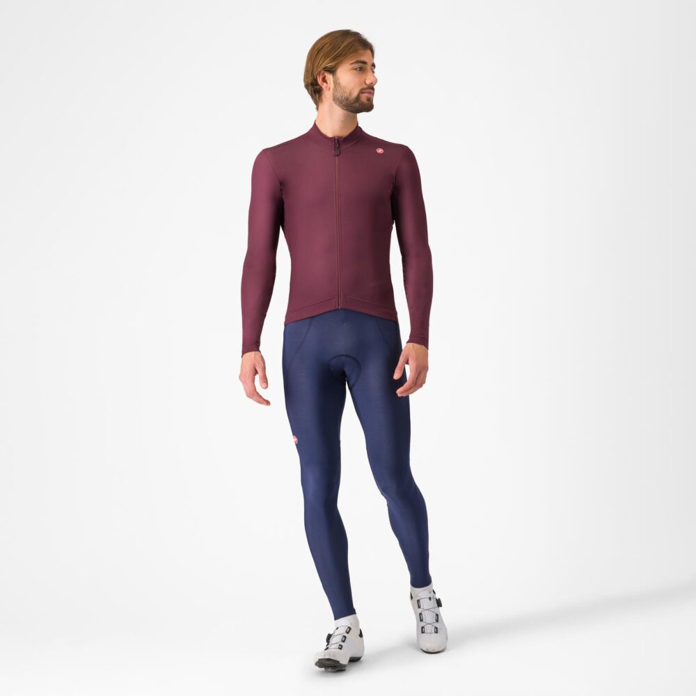Castelli Espresso Thermal Jersey - Deep Bordeaux - Image 6