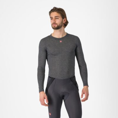 Castelli Medio Base Layer LS - Melange Gray